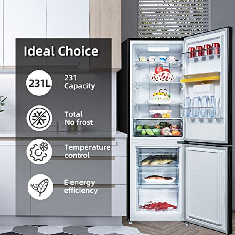 Chiq FBM228NE4DEU, Fridge Freezer 70/30, 231L