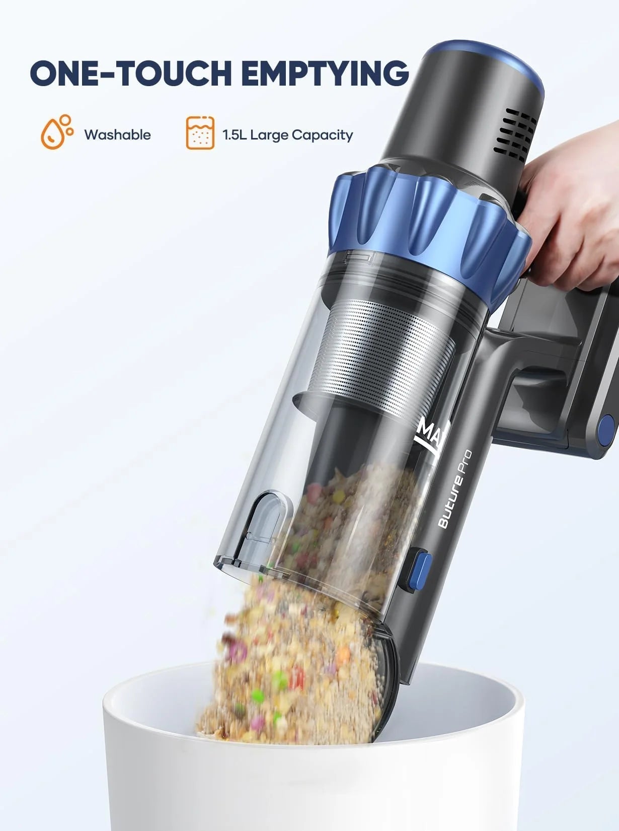 Buture Pro Cordless Vacuum Cleaner Powerful Stick Vacuum