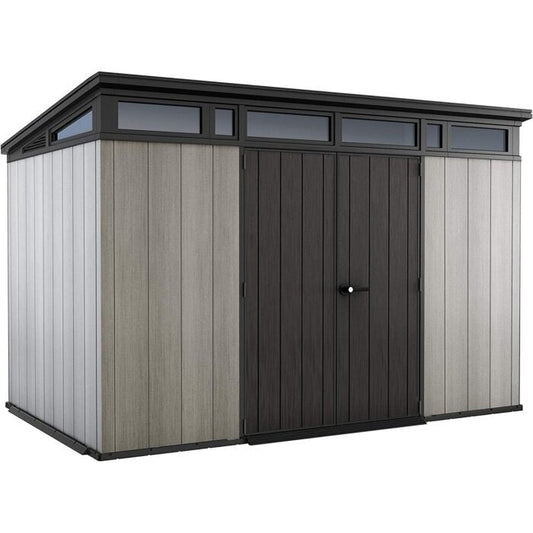 11x 7 Artisan Heavy Duty Plastic Pent Shed – Grey