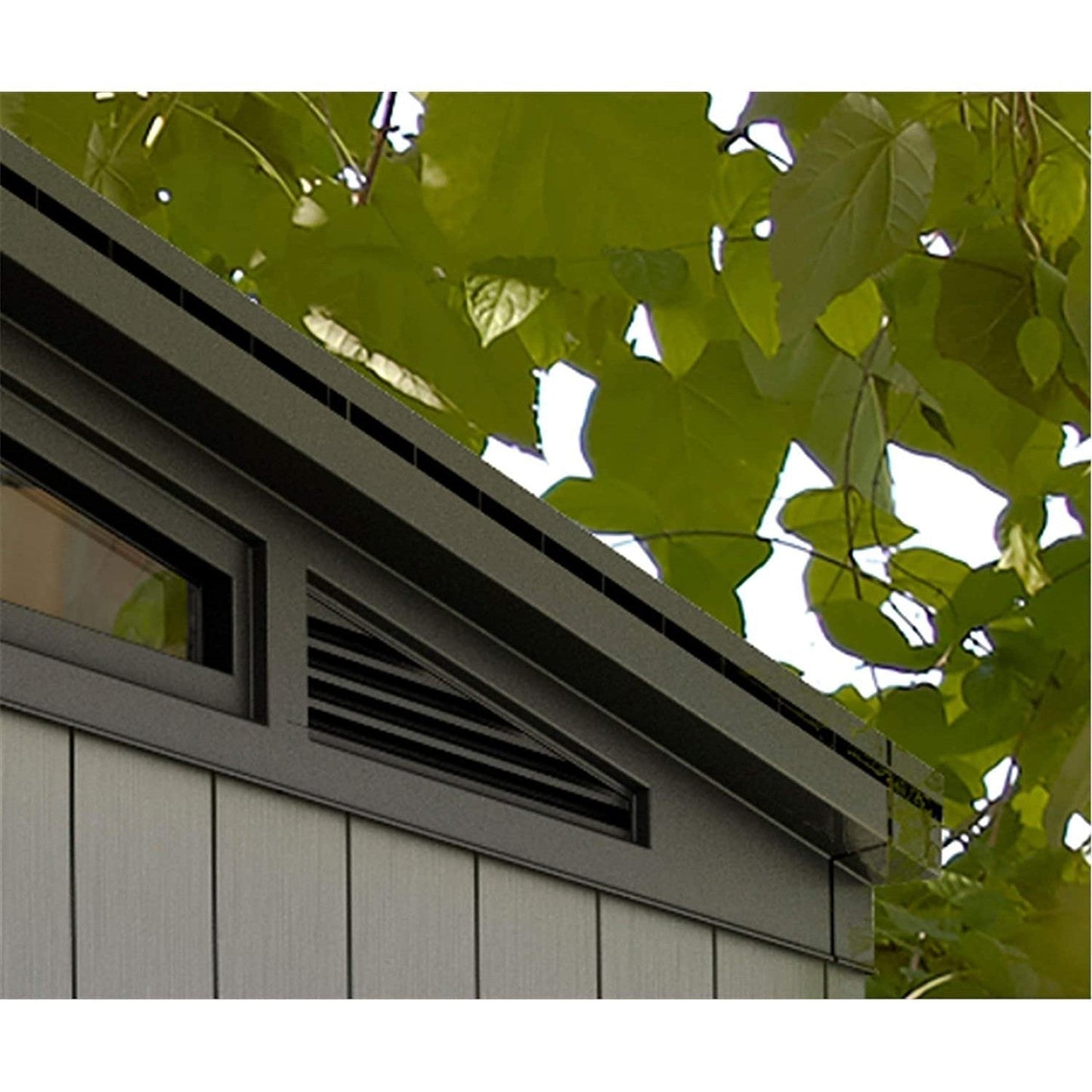 11x 7 Artisan Heavy Duty Plastic Pent Shed – Grey