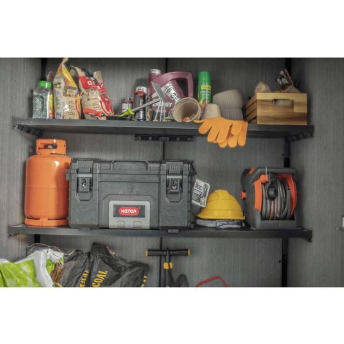 4×2 Cortina Alto Heavy Duty Vertical Plastic Garden Shed with Shelves